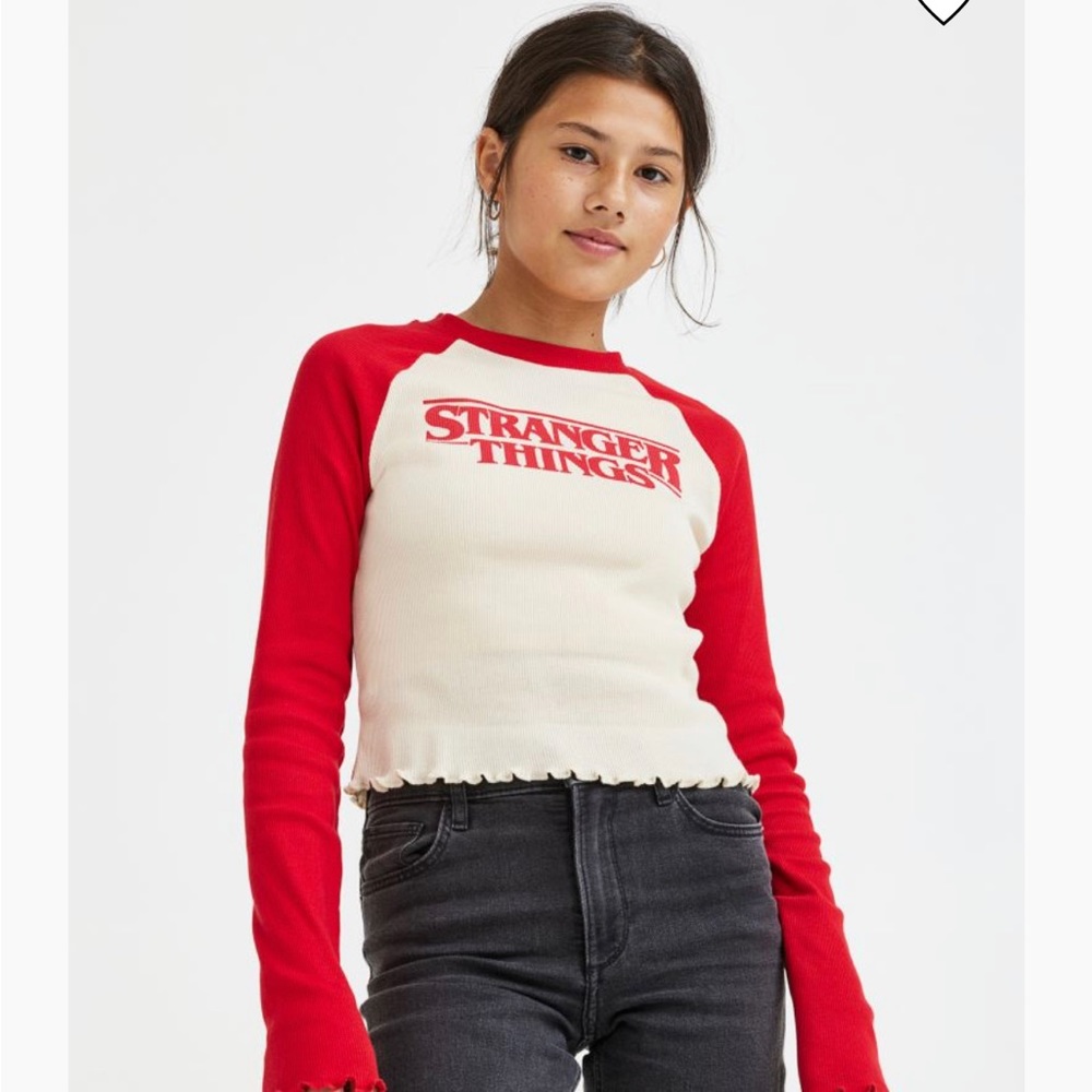 H&M stranger things long sleeved top